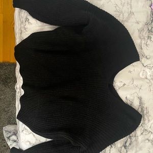 Open back sweater